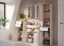 GERMANIA Midischrank »Tavira« 1 Stk. tlg. Midischrank mit Glasfronten und Selbsteinzug der Schubladen