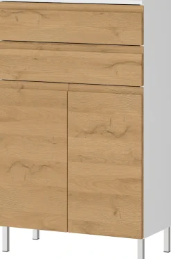 GERMANIA Midischrank »Torrance« mit verstellbaren Einlegeböden und Füßen aus Metall, griffloses Design