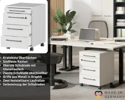 GERMANIA Rollcontainer »GW-Agenda Rollcontainer« mit abschließbarer Schublade