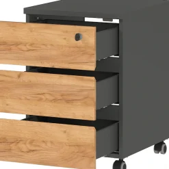 GERMANIA Rollcontainer »GW-Lissabon Rollcontainer« 1 Stk. tlg. Selbsteinzug der Schubladen