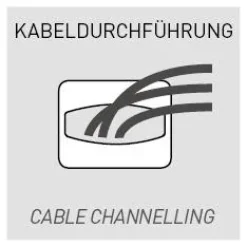GERMANIA Schreibtisch »Altino« Kufen aus Metall, 2x Kabeldurchlass, Breite 160 cm, Made in Germany