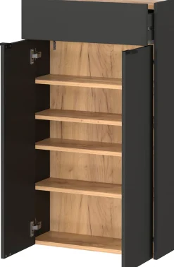 GERMANIA Schuhschrank »Ameca« 1 Stk. tlg. mit Schubl.,für schmale Flure,Tiefe: 22cm,Soft-close,verstellb. Böden