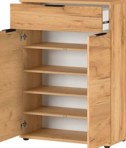 GERMANIA Schuhschrank »Fremont« Breite 75cm, Griffe aus Metall, verstellbare Böden, Made in Germany