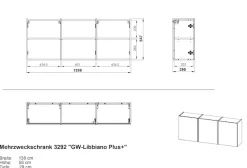 GERMANIA Schuhschrank »Libbiano Plus« 1 Stk. tlg. Tiefe: 29 cm oder 38 cm, grifflos, Soft-close, verstellbare Böden