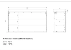 GERMANIA Schuhschrank »Libbiano« Flurschrank, Soft-close, verstellb. Böden, in 3 Höhen, 2- oder 3-türig