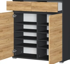 GERMANIA Schuhschrank »Lissabon« Breite 96 cm, verstellbare Böden, griffloses Design, Made in Germany