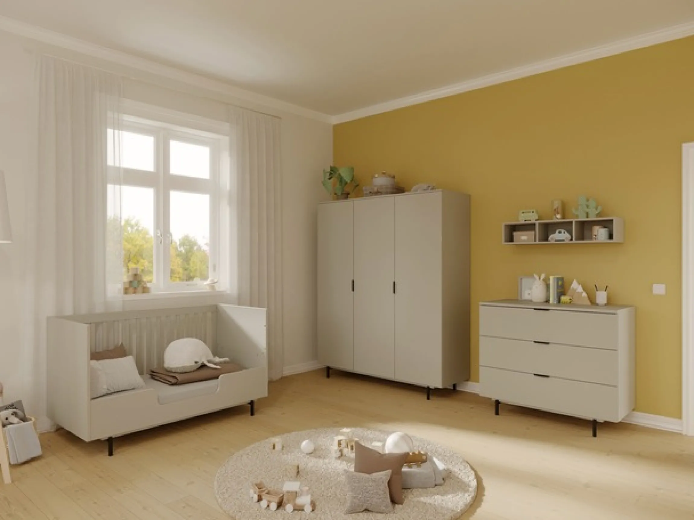 GERMANIA Umbauseiten »Tomino« 1 Stk. tlg. Hohe Umbauseite für Kinderbett, Kindersofa mit Rausfallschutz