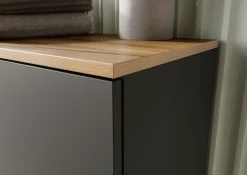GERMANIA Waschbeckenunterschrank »Yonkers« Hochwertige ABS-Kanten, Griffe & hohe Füße aus Metall, Breite 80 cm