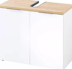 GERMANIA Waschbeckenunterschrank »Pescara« Front mit Glasauflage
