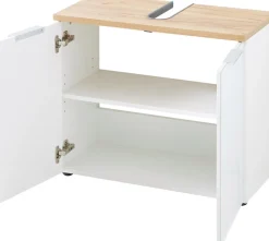 GERMANIA Waschbeckenunterschrank »Pescara« Front mit Glasauflage