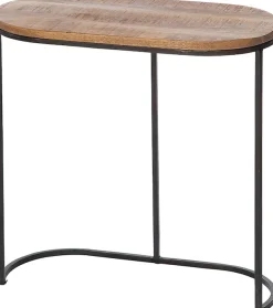 GILDE Beistelltisch »2er Set Beistelltisch oval Camara« 2 Stk. tlg. Wohnzimmer, Ablagetisch, Sofatisch, Beistellmöbel, Interior
