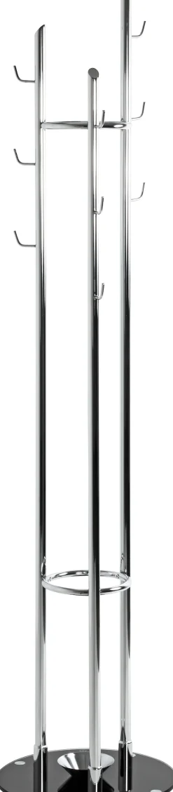 HAKU Garderobenständer »Kleiderständer, Standgarderobe« quadratisch - aus Metall Silber - Ø/H 40/183 cm
