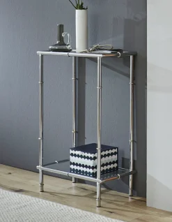 HAKU Konsolentisch »Beistelltisch« 1 Stk. tlg. rechteckig - aus Metall Silber B/T/H 50/25/75 cm