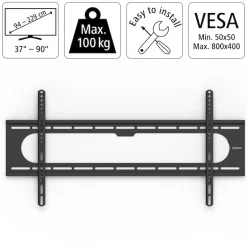 Hama TV-Wandhalterung »Fernsehhalterung Starr, 94 cm bis229 cm (37 bis 90 Zoll)« bis 229 cm Zoll