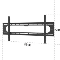 Hama TV-Wandhalterung »Fernsehhalterung Starr, 94 cm bis229 cm (37 bis 90 Zoll)« bis 229 cm Zoll