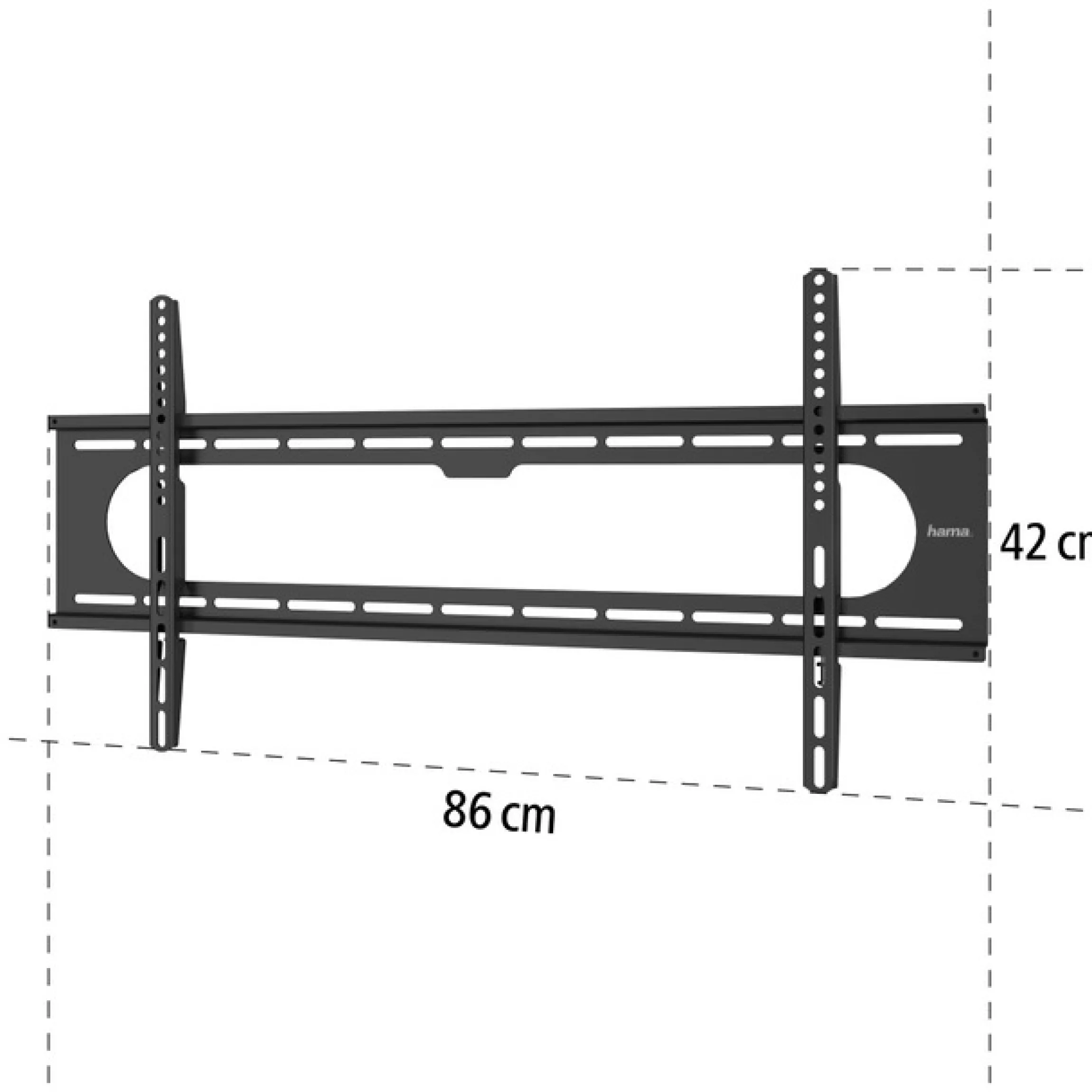 Hama TV-Wandhalterung »Fernsehhalterung Starr, 94 cm bis229 cm (37 bis 90 Zoll)« bis 229 cm Zoll