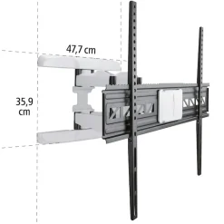 Hama TV-Wandhalterung »schwenkbar, vollbeweglich, 117 - 229 cm (46
