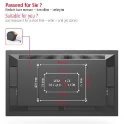 Hama TV-Wandhalterung »schwenkbar, vollbeweglich, 81 - 165 cm (32