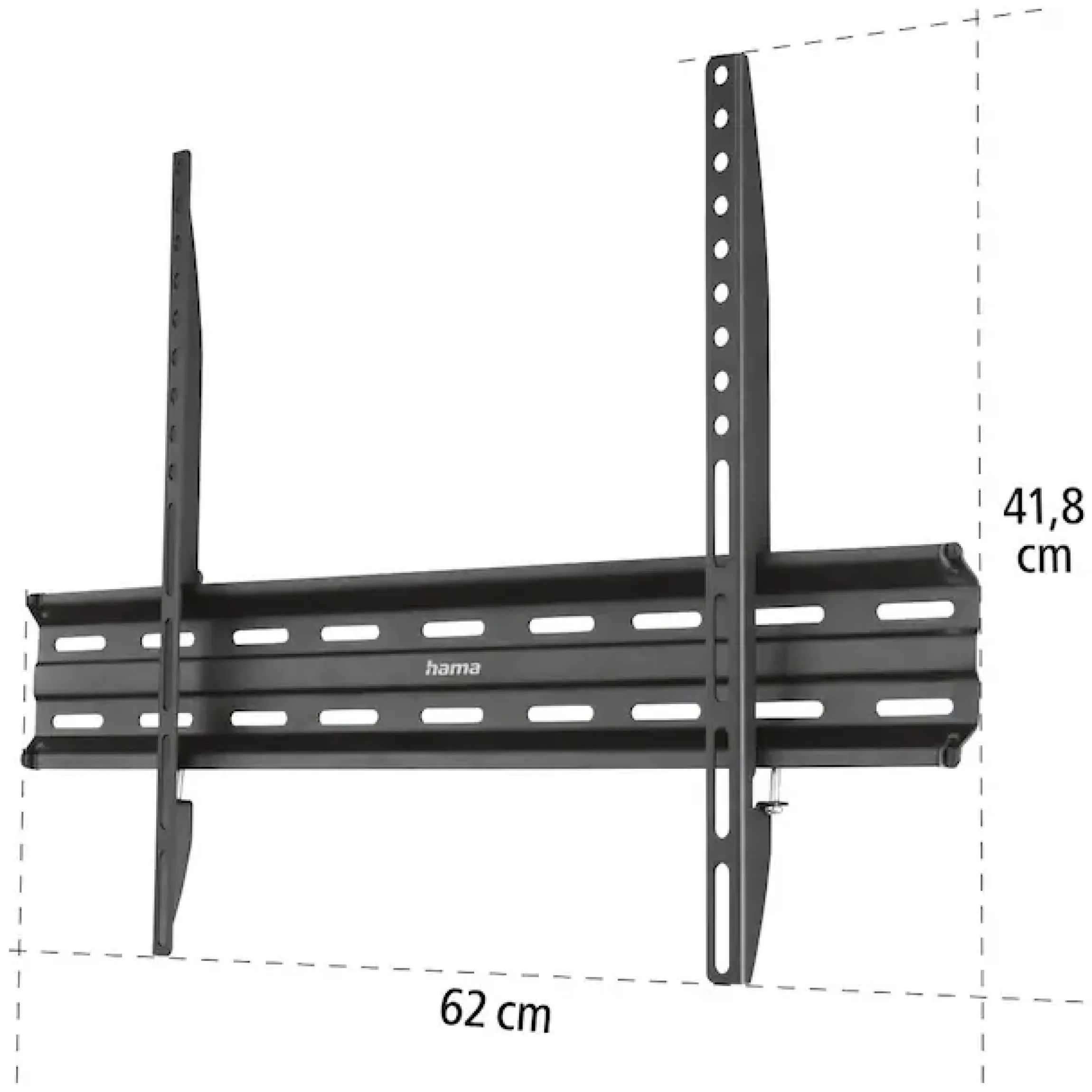 Hama TV-Wandhalterung »TV-Halterungflach, starr, 81 - 191 cm (32"-75"), 43", 50", 55", 65"« bis 191 cm Zoll