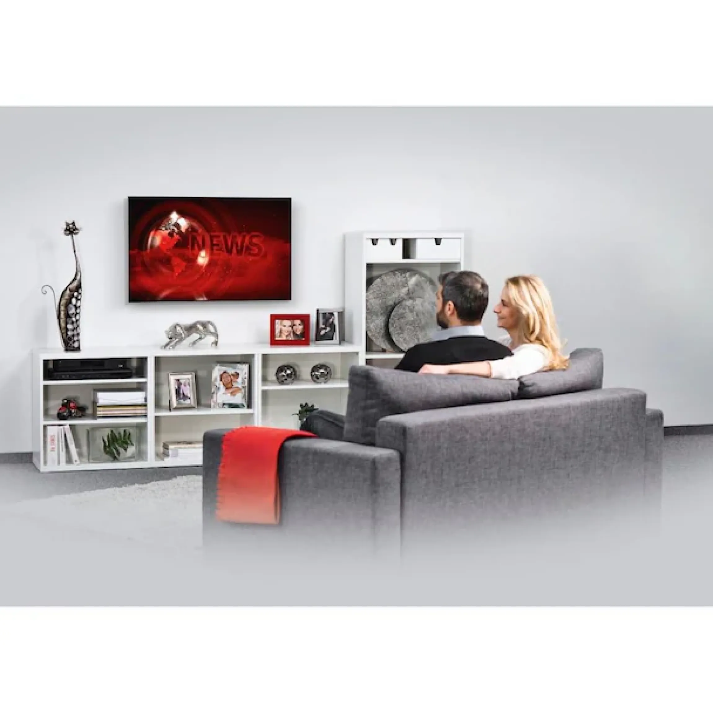 Hama TV-Wandhalterung »TV-Halterungflach, starr, 81 - 191 cm (32"-75"), 43", 50", 55", 65"« bis 191 cm Zoll