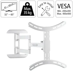 Hama TV-Wandhalterung »TV-Halterung, schwenkbar,vollbeweglich,81-165 cm (32"-65"),43",50",55"« bis 165 cm Zoll