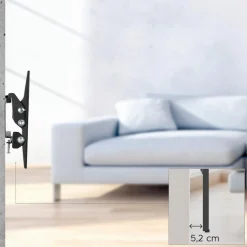 Hama TV-Wandhalterung »TV-Wandhalterung neigbar, bis 25kg, 48 - 117 cm (19