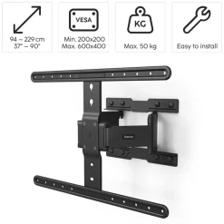 Hama TV-Wandhalterung »ultraslim, schwenkbar, vollbeweglich, 37“-90", 43, 50, 55, 65, 75« bis 229 cm Zoll