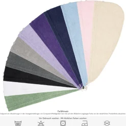 HAMMETEX Turban-Handtuch »2er Set Haarturban Damen, 100% Baumwolle, Flauschig & Schnelltrocknend« Uni-Farben, weich