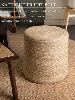 HANSE Home Pouf »Looma,Jute« 1 Stk. tlg.