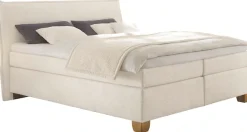 hapo Boxspringbett »Hana, in verschiedenen Breiten und Härtegraden erhältlich« Bett mit samtartigem Stoff bezogen, inkl. Topper