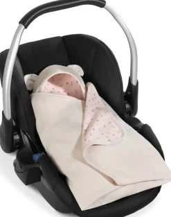Hauck Babydecke »Baby Einschlagdecke, Snuggle N Dream beige bloom« mit Kapuze