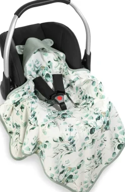 Hauck Babydecke »Baby Einschlagdecke, Snuggle N Dream leaves Mint/grün« Baby Einschlagdecke mit Kapuze