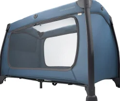 Hauck Baby-Reisebett »Play N Relax Center, dark blue« inkl. Neugeboreneneinhang, Wickelmulde, Ausstieg, Räder