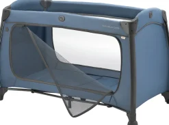 Hauck Baby-Reisebett »Play N Relax Center, dark blue« inkl. Neugeboreneneinhang, Wickelmulde, Ausstieg, Räder