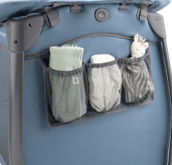 Hauck Baby-Reisebett »Play N Relax Center, dark blue« inkl. Neugeboreneneinhang, Wickelmulde, Ausstieg, Räder