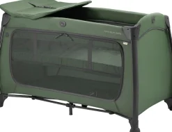 Hauck Baby-Reisebett »Play N Relax Center, darkgreen« inkl. Neugeboreneneinhang, Wickelmulde, Ausstieg, Räder
