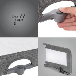 Hauck Bettschutzgitter »Sleep N Safe Plus XL - melange grey«