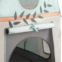 Hauck Bettzelt »Travel Bed Cover, Plants« Ergänzung für hauck Reisebetten (120 x 60 cm) mit seitlicher Öffnung