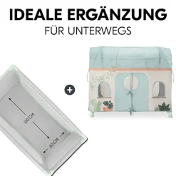 Hauck Bettzelt »Travel Bed Cover, Plants« Ergänzung für hauck Reisebetten (120 x 60 cm) mit seitlicher Öffnung