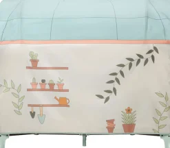Hauck Bettzelt »Travel Bed Cover, Plants« Ergänzung für hauck Reisebetten (120 x 60 cm) mit seitlicher Öffnung