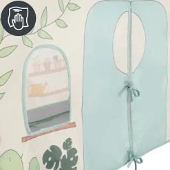 Hauck Bettzelt »Travel Bed Cover, Plants« Ergänzung für hauck Reisebetten (120 x 60 cm) mit seitlicher Öffnung