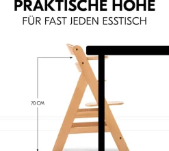 Hauck Hochstuhl »Alpha Newborn Pre, Nature Grey« () mit Newborn Aufsatz