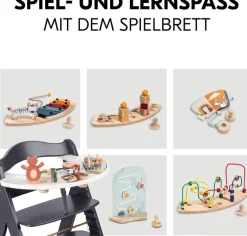 Hauck Hochstuhl »Beta+« () mit Holzrädern