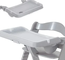 Hauck Hochstuhltablett »Alpha Tray Tischaufsatz, grey« für Hochstühle Alpha+ und Beta+