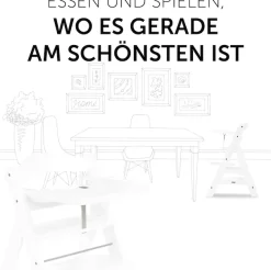Hauck Hochstuhltablett »Alpha Wooden Tray Essbrett, white« für Hochstühle Alpha+ und Alpha+ Select