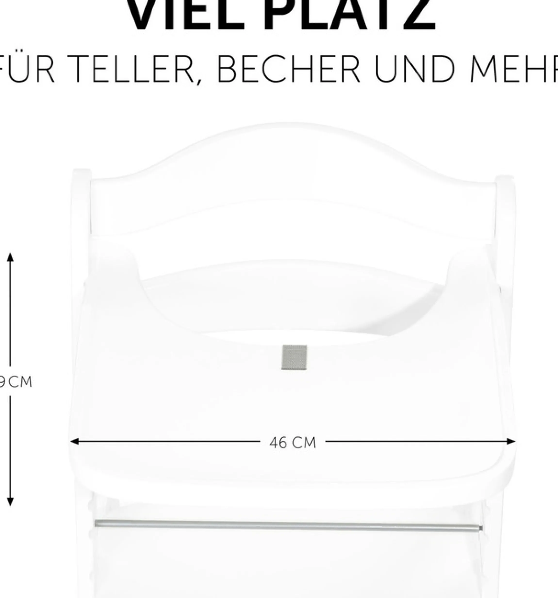 Hauck Hochstuhltablett »Alpha Wooden Tray Essbrett, white« für Hochstühle Alpha+ und Alpha+ Select