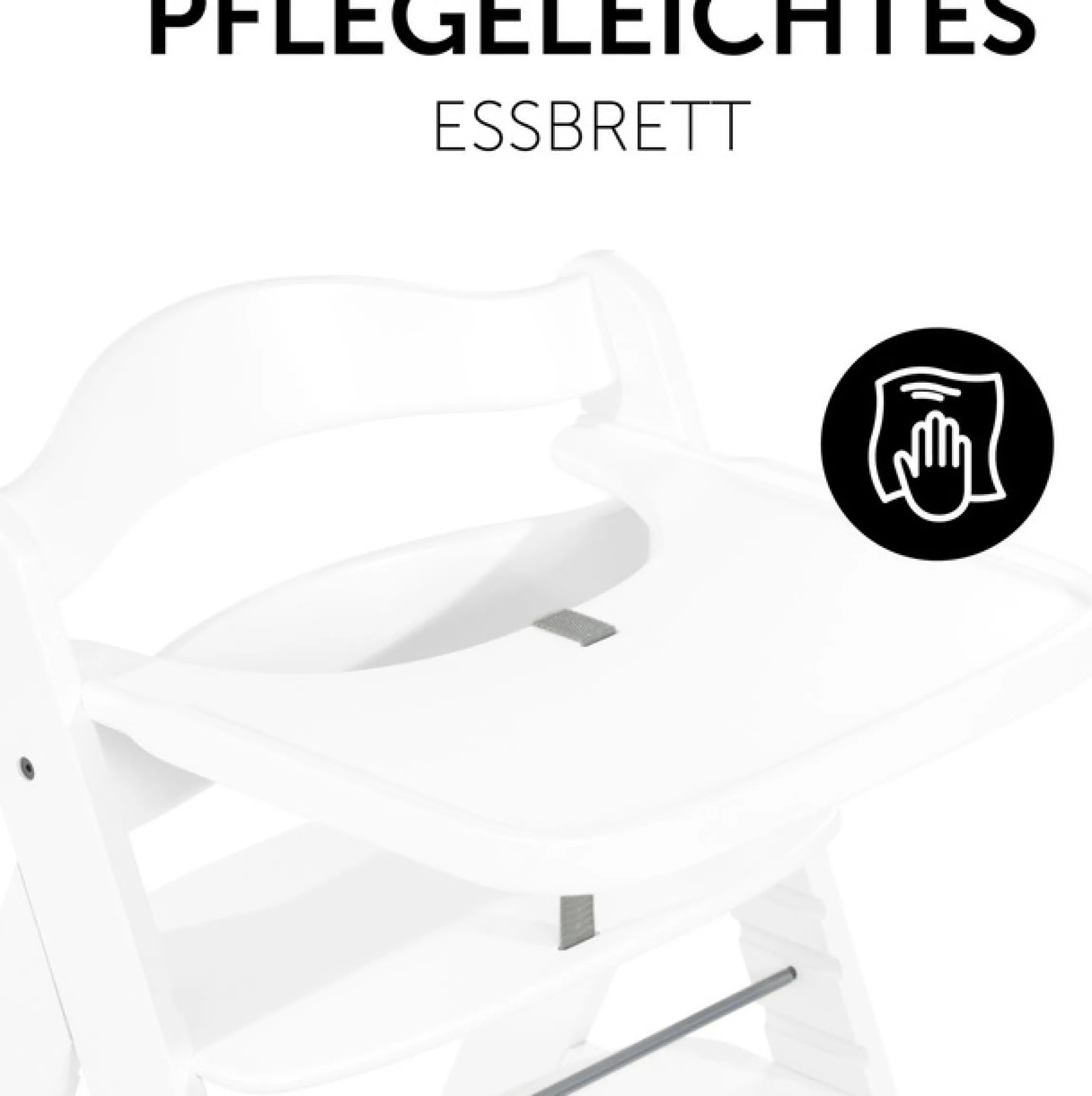 Hauck Hochstuhltablett »Alpha Wooden Tray Essbrett, white« für Hochstühle Alpha+ und Alpha+ Select