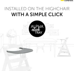 Hauck Hochstuhltablett »Alpha Click Tray, weiß« für Hauck Hochstuhl Alpha+