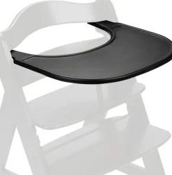 Hauck Hochstuhltablett »Alpha Click Tray, Black« aus recyceltem Material
