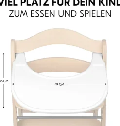 Hauck Hochstuhltablett »Arketa Click Tray, White« aus recyceltem Material
